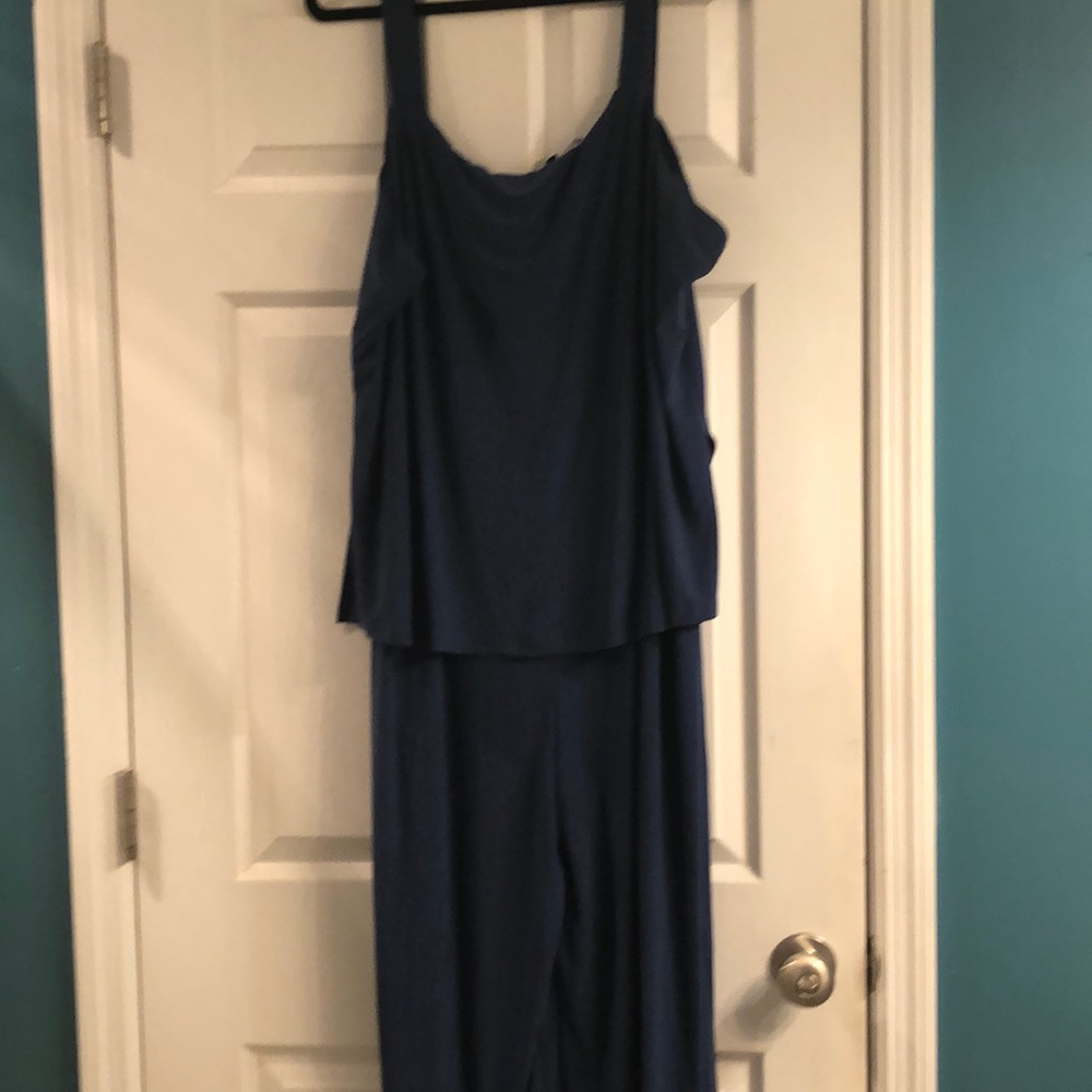 Blue jumpsuit
